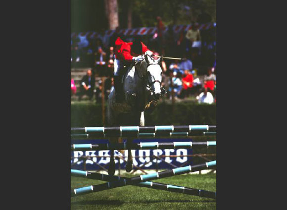 Mario Prisco at Piazza di Siena 1990 - Raimondo Flores Trophy Mario Prisco at Piazza di Siena 1990 - Raimondo Flores Trophy