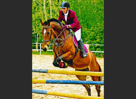 A rider in competition in St. Petersburg, Russia A rider in competition in St. Petersburg, Russia