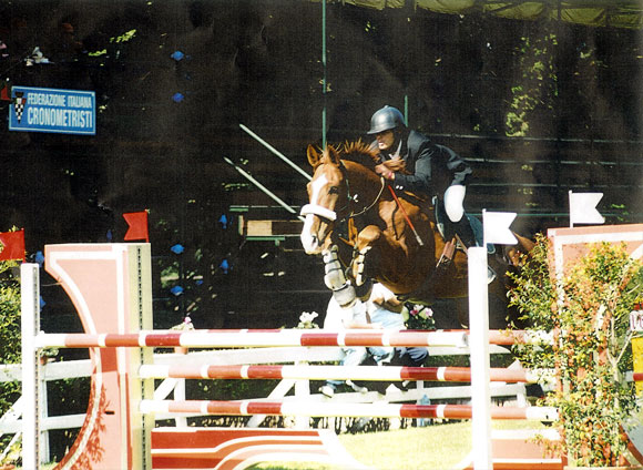 Domenico Tripoli con la silla Total Contact en el Internazionale de Palermo